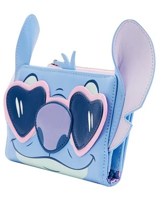 Loungefly Stitch Heart Glasses Zip Wallet- Lilo & Stitch