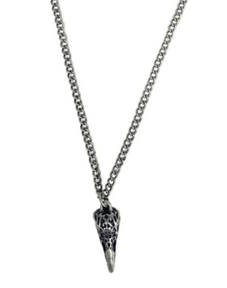 Raven Skull Pendant Chain Necklace