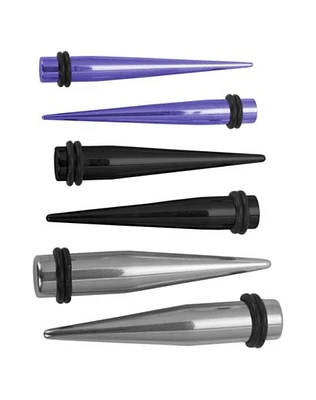 Multi-Pack Black and Purple Stretching Taper Kit - 3 Pair