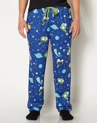 Blue Invader Zim Pajama Pants