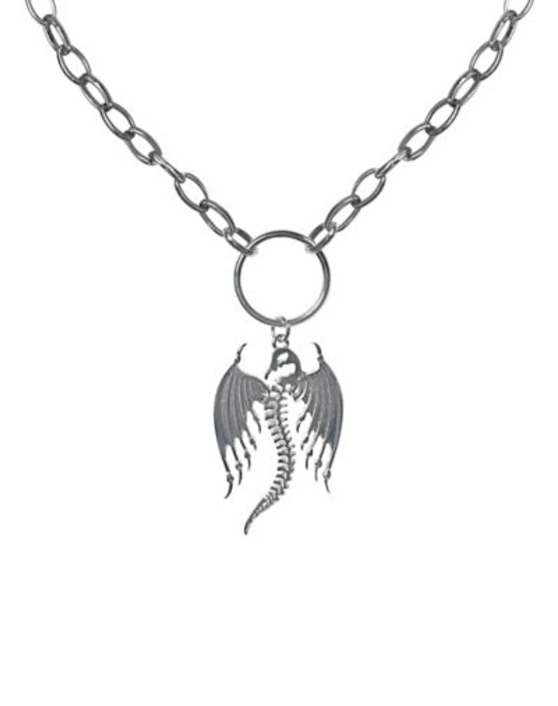 Skeleton Dragon Chain Necklace