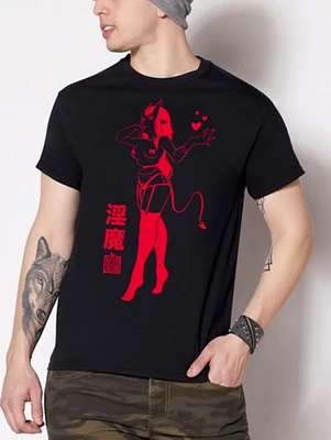 Black and Red Succubus T Shirt