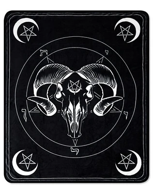 Pentagram Baphomet Fleece Blanket