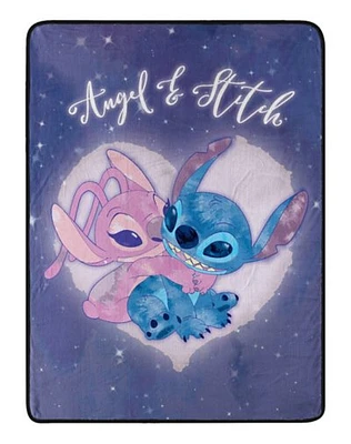 Stitch and Angel Cosmic BFF Fleece Blanket - Lilo & Stitch