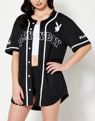 Playboy Baseball Jersey Black