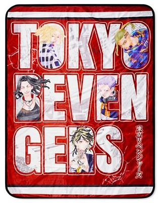 Red Tokyo Revengers Fleece Blanket