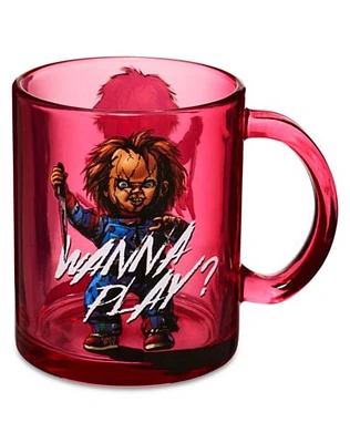 Chucky Wanna Play Glass Coffee Mug - 17.5 oz.