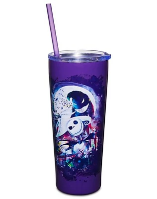Splatter The Nightmare Before Christmas Cup with Straw - 22 oz.
