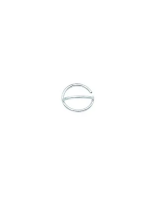 Silvertone Double Hoop Nose Ring