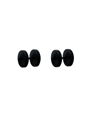 Matte Black Fake Ear Plugs