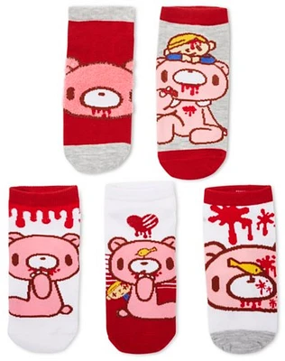 Gloomy Bear No Show Socks - 5 Pair