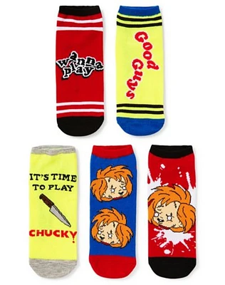 Multi-Pack Chucky No Show Socks - 5 Pack