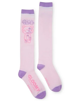 Pink Gloomy Bear Knee High Socks