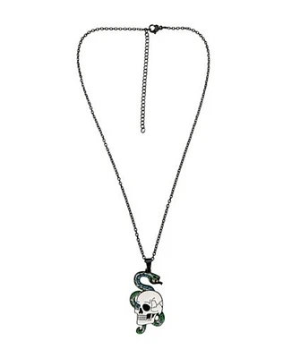 Skull Snake Pendant Necklace