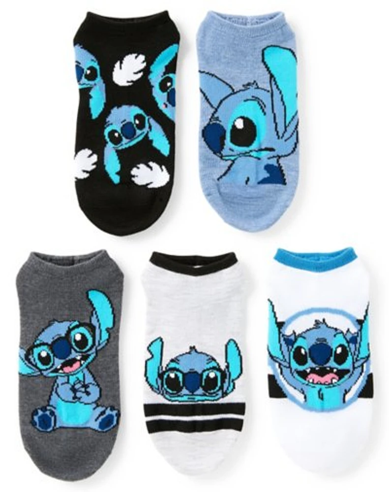 Multi-Pack Stitch No Show Socks 5 Pack - Lilo & Stitch