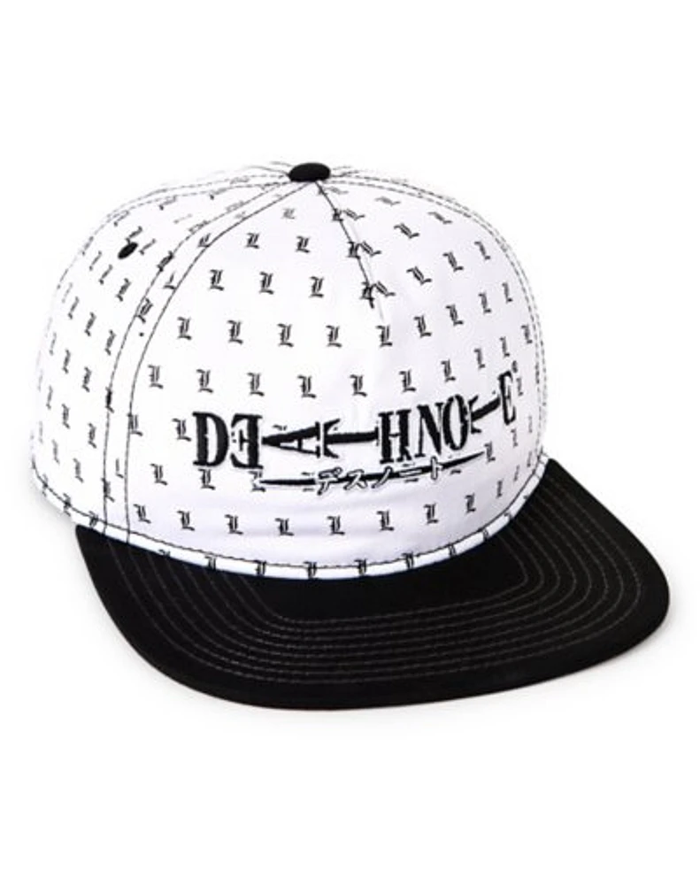 Black and White Death Note Snapback Hat