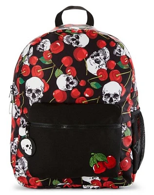 Black Cherry Skull Backpack