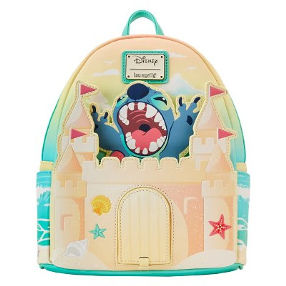 Stitch Sandcastle Beach Surprise Mini Backpack - Lilo & Stitch