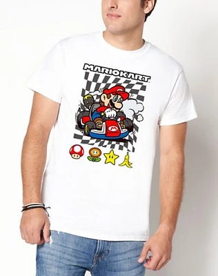 White Mario Kart T Shirt