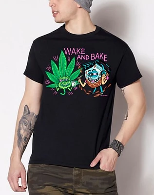 Black Wake and Bake T Shirt