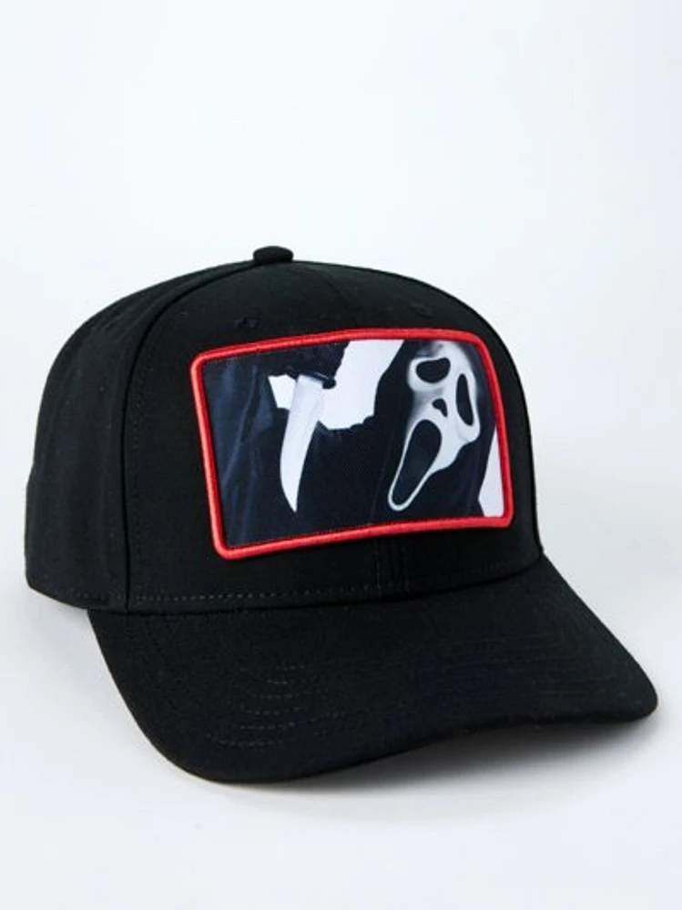 Ghost Face Slice Snapback Hat