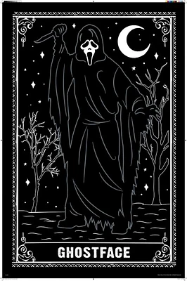 Ghost Face Tarot Card Poster