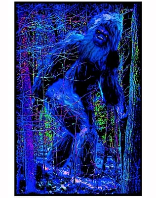 Bigfoot Black Light Poster