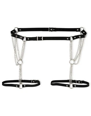 Black Chain Garter Belt