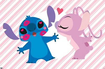 Stitch and Angel Poster - Lilo & Stitch