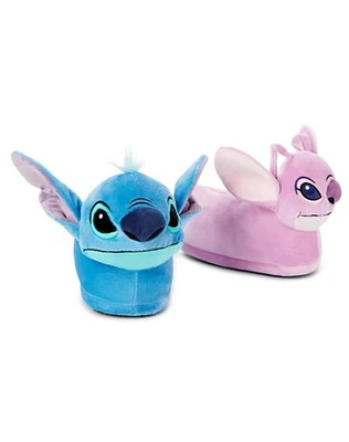 Stitch and Angel Plush Slippers