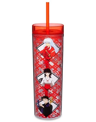 Red Inuyasha Cup with Straw 20 oz. - Inuyasha