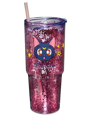 Sailor Moon Glitter Cup with Straw - 30 oz.