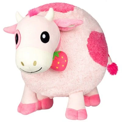 Mini Strawberry Cow Plush Toy - Squishable