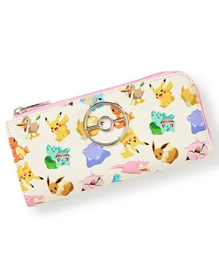 Pokmon Characters Badge Zip Wallet