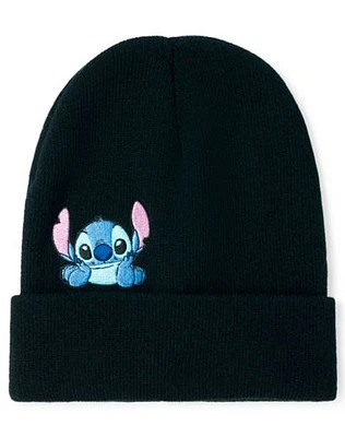 Peeking Stitch Cuff Beanie Hat - Lilo & Stitch