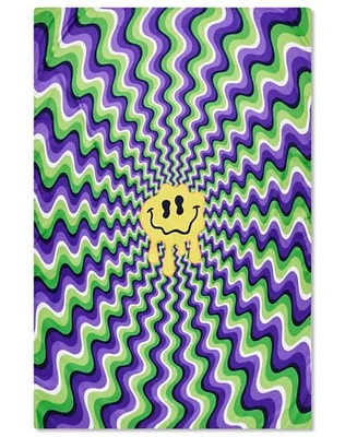 Trippy Smiley Face Tapestry