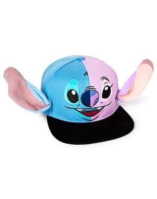 Stitch and Angel 3D Snapback Hat - Lilo & Stitch