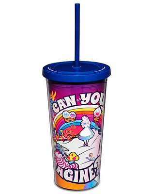 Alice in Wonderland Cup with Straw - 20 oz.