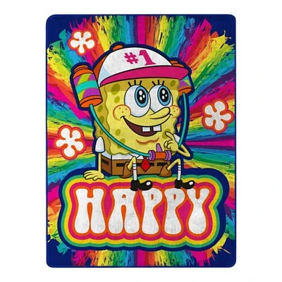 Happy SpongeBob Fleece Blanket - SpongeBob SquarePants