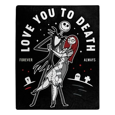 Love You to Death Fleece Blanket - The Nightmare Before Christmas