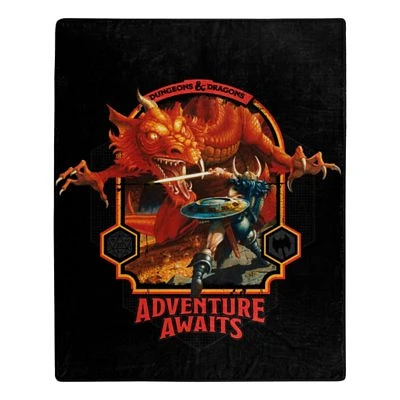 Adventure Awaits Fleece Blanket - Dungeons & Dragons