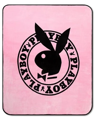 Playboy Circle Logo Fleece Blanket