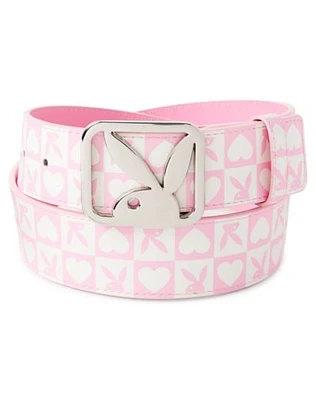 Playboy Pink and White Belt