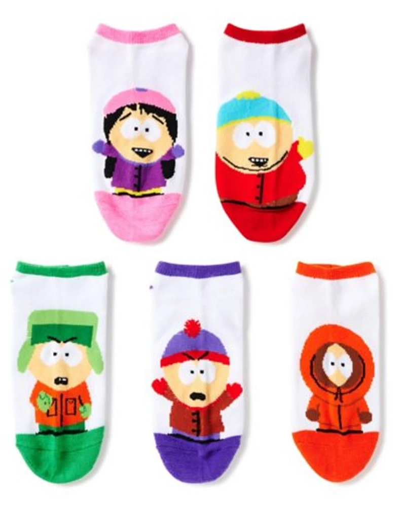 Funny Character South Park No Show Socks - 5 Pack