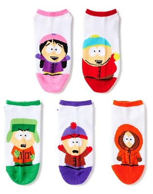 Funny Character South Park No Show Socks - 5 Pack