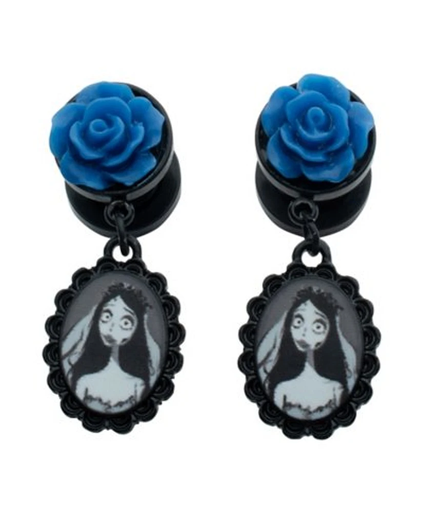 Blue Rose Emily Corpse Bride Plugs