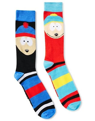 Cartman and Stan Crew Socks 2 Pair - South Park