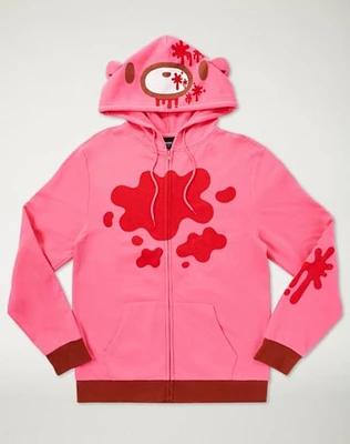 Pink Gloomy Bear Hoodie