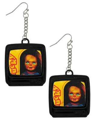 Chucky Box Lenticular Dangle Earrings