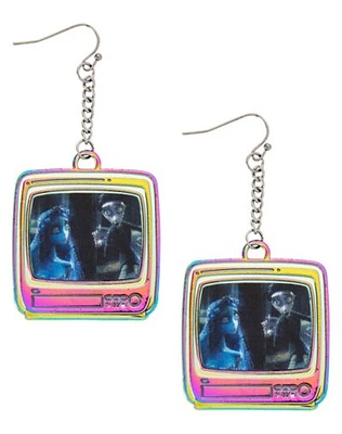 Corpse Bride Retro TV Dangle Earrings - Corpse Bride